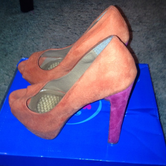 Orange and Pink Heels