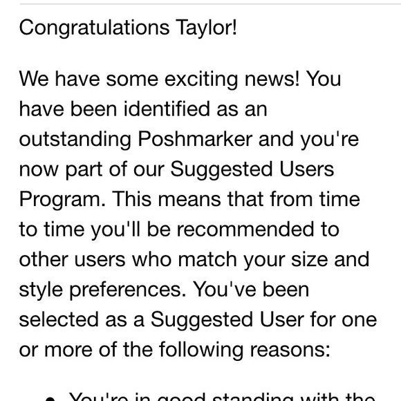 Yay!! Suggested user!!!! :)