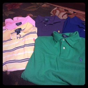 Boys Polo Shirts size Medium 10-12 bundle of 5