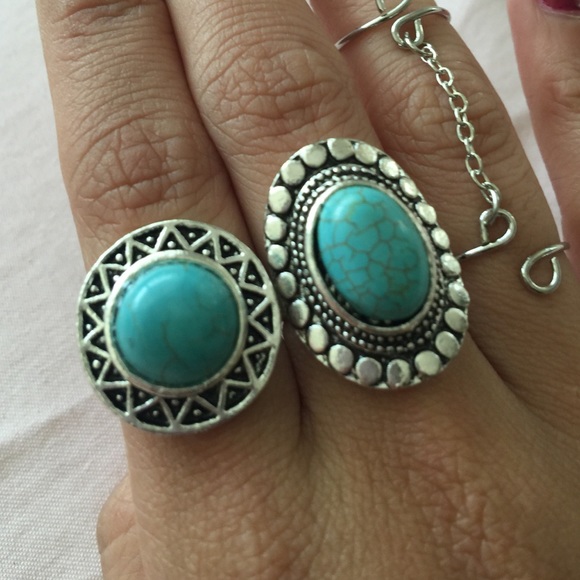 2 rings plus bonus double chain ring - Picture 2 of 2