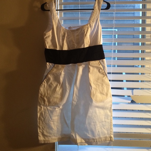 White and Black Tank Dress - Picture 1 of 1