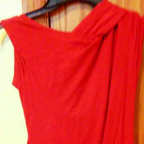 Red adjustable blouse - Picture 3 of 3