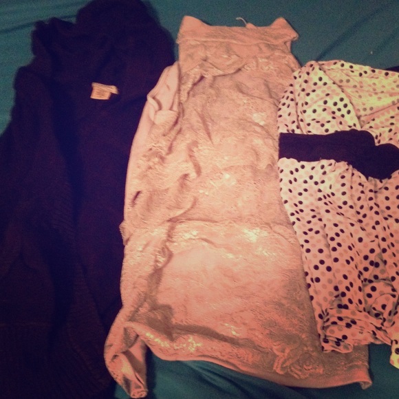 Sweater and 2 dress shirts