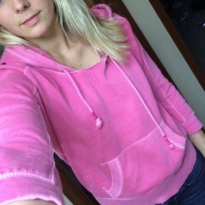3/4 sleeve pink AE sweatshirt small