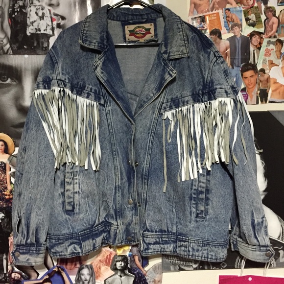 Fringe denim jacket