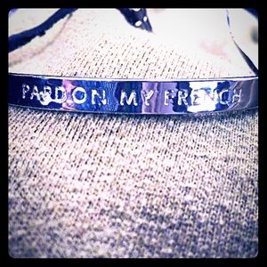 Silver bracelet with adjustable leather strap