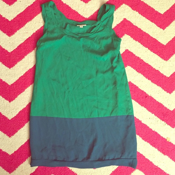 Color block Shift tank dress