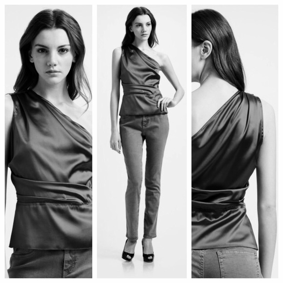SOLD Black Mavis Blouse by Elie Tahari
