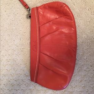 Coach wristlet Burnt Orange