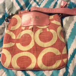 Pink coach purse