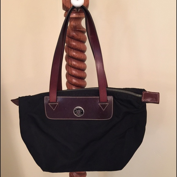 Dooney & Burke black microfiber purse