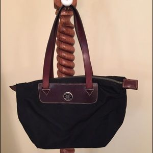 Dooney & Burke black microfiber purse