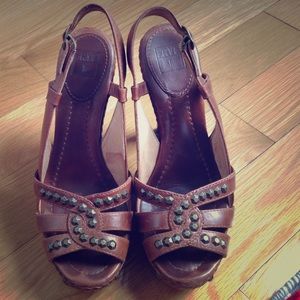 Frye platform heels
