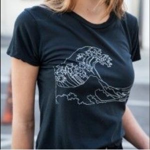 John galt brandy melville big wave shirt