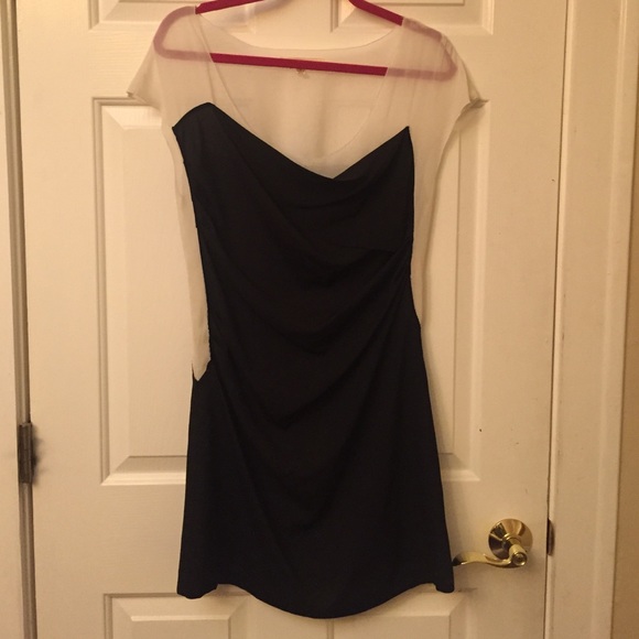 Hot little black and white dress