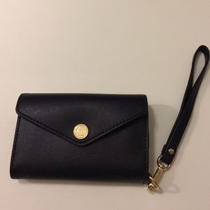 Michael Kors black wristlet