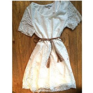 White lace summer dress