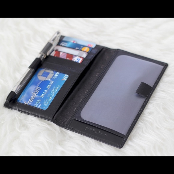 Genuine Leather Check Book Cover - Picture 2 of 4