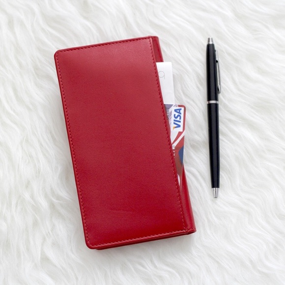 Genuine Leather Check Book Cover - Picture 4 of 4