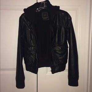 OBEY leather jacket, lightly worn