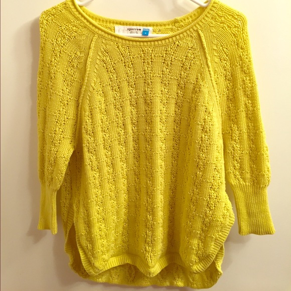 Yellow sweater Sparrow from Anthropologie