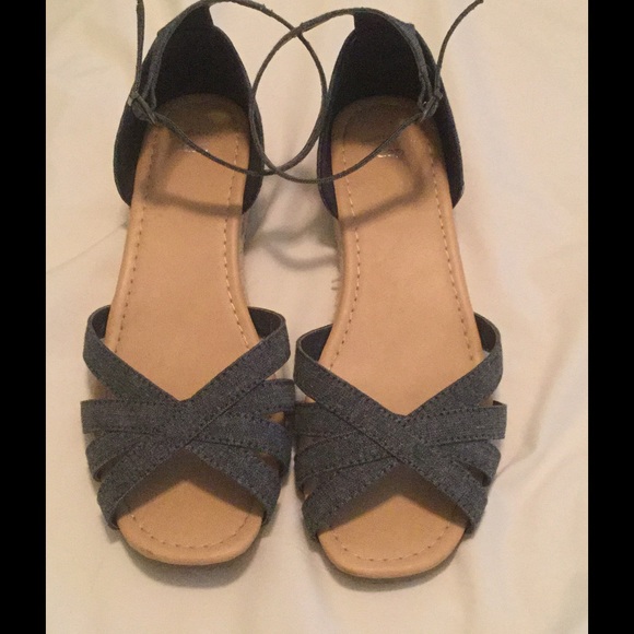 Denim Low Wedge Shoe