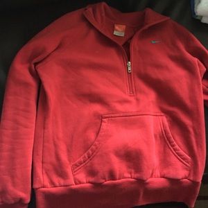 Red nike sweatshirt