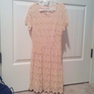 Forever 21 coral lace dress