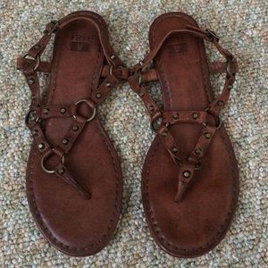 Frye Studded Leather Sandals