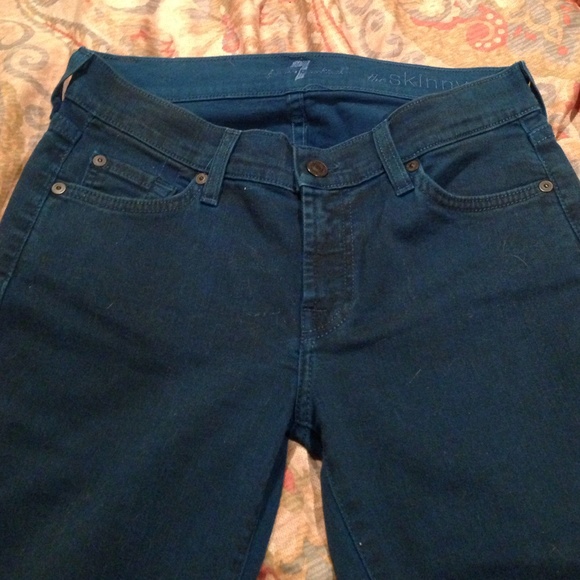 TEAL SEVEN SKINNY JEANS - Picture 2 of 3