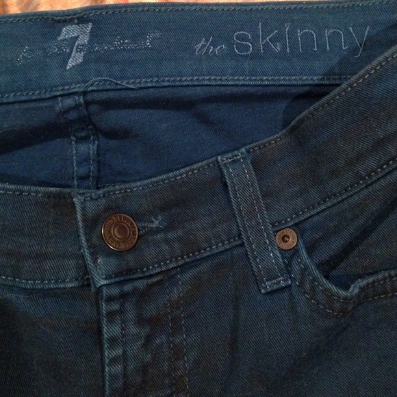 TEAL SEVEN SKINNY JEANS - Picture 3 of 3