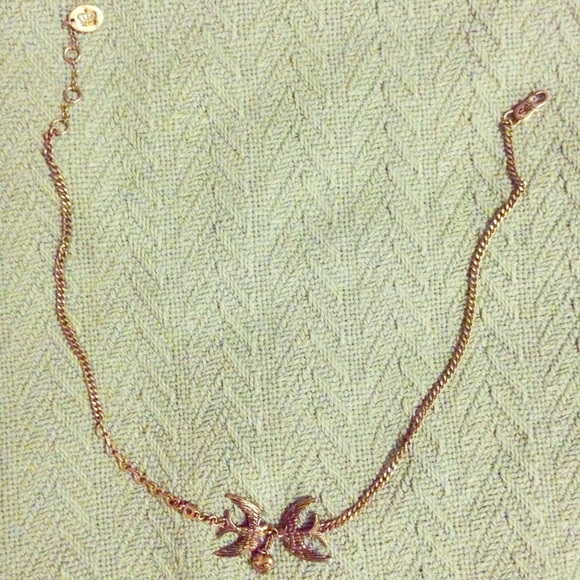 Gold Juicy Couture Bird Necklace