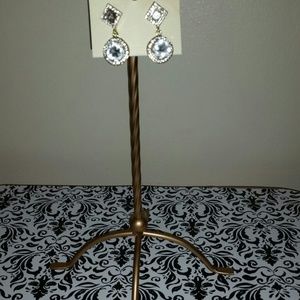 Bling teardrop earrings.