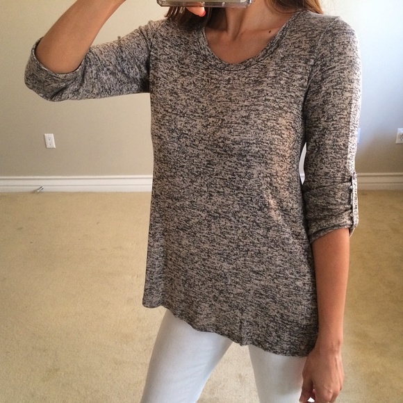 • SOLD • Marbled Knit Top L - Picture 2 of 4