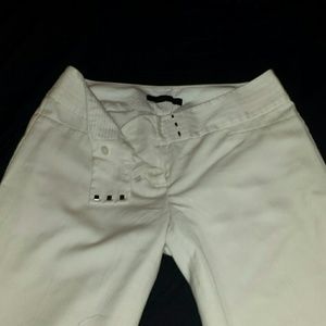 Limited drew fit cream flare work pants