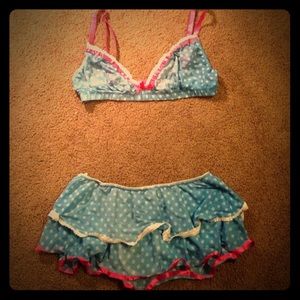 Lingerie skirt set