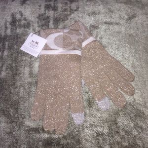 Coach knit touch gloves