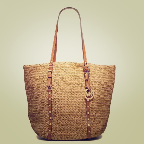 Michael Kors Straw Handbag