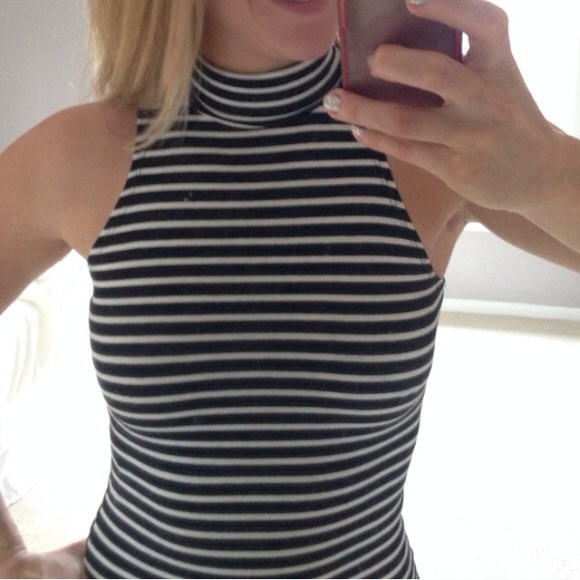 B&W Tight, Striped Dress! - Picture 2 of 4