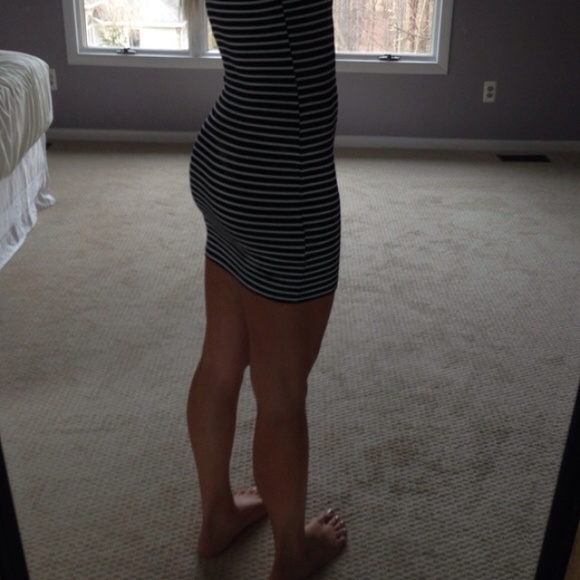 B&W Tight, Striped Dress! - Picture 3 of 4