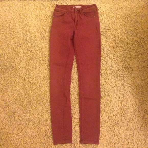 Urban outfitters high waisted maroon jeans