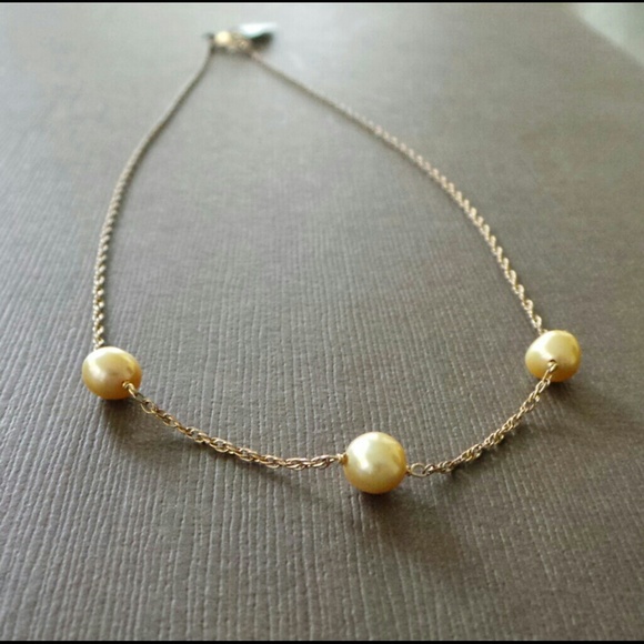 Freshwater Pearl Gold Necklace
