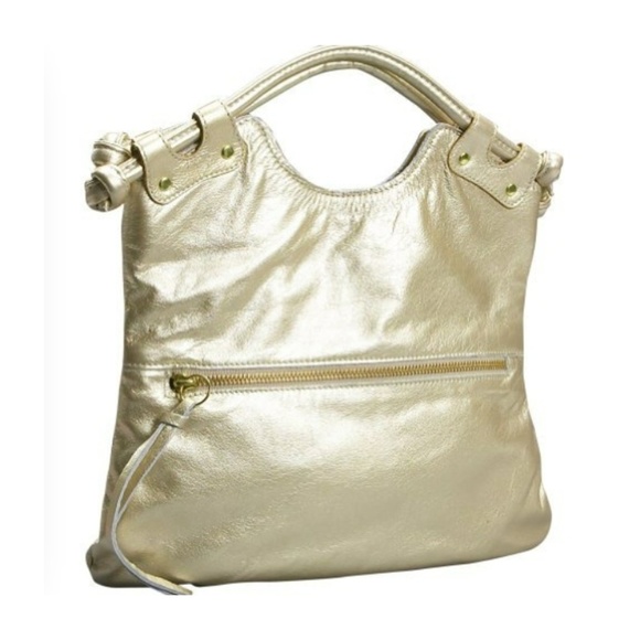 Pietro Alessandro Mini Foldover Tote - Gold