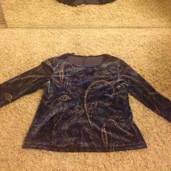 Velvet long sleeve