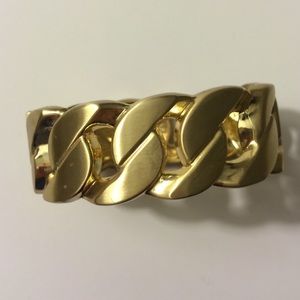 Gold tone chain cuff