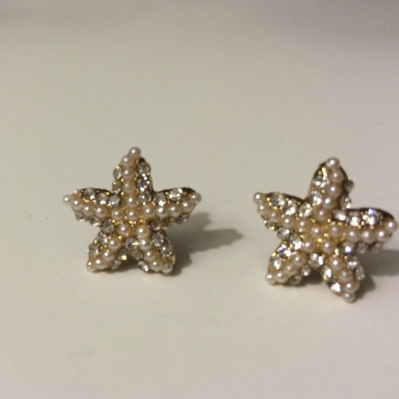 Sparkle starfish earrings