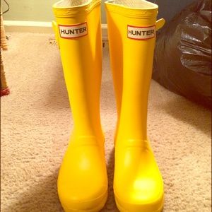 *flash sale* Yellow Hunter Boots
