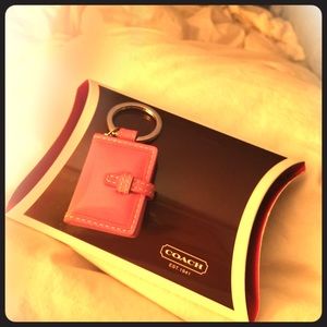 Coach locket keychain