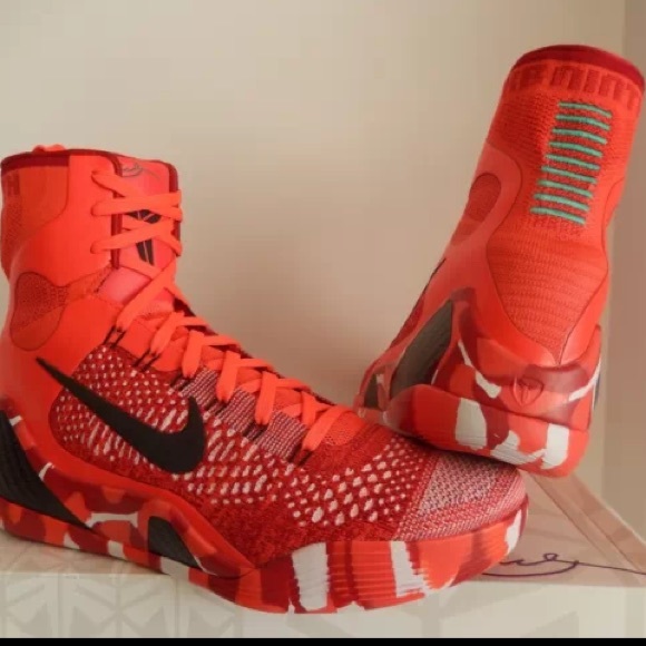 kobe 9 xmas shoes nike shoes new nike kobe 9 elite christmas size 9 5