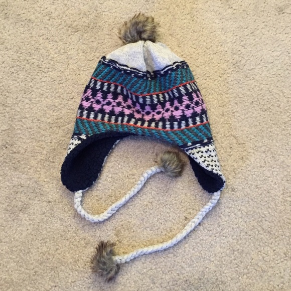 American eagle colorful pattern knitted beanie
